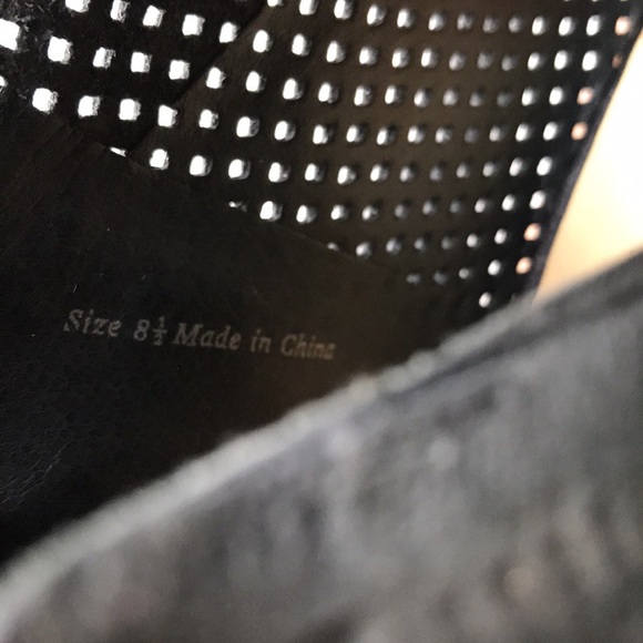 Dolce vita boots pointed toe charcoal black grey laser cut ankle - Picture 5 of 10